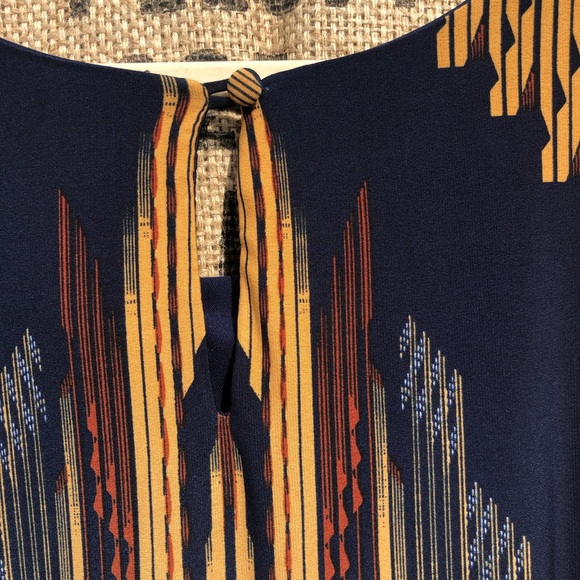 Retro Print Bell Sleeve Dress - Signature by Robbie Bee - Picture 6 of 6